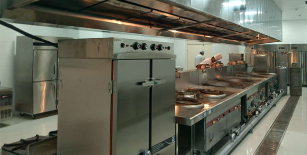 星級(jí)酒店廚房工程實(shí)物圖