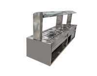 柜式帶玻璃罩保溫售賣臺(tái)